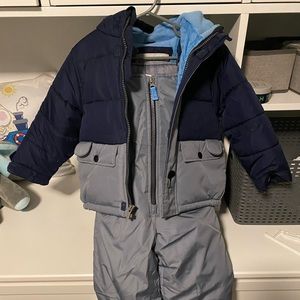 Carters toddler boy waterproof snow suit. Worn once